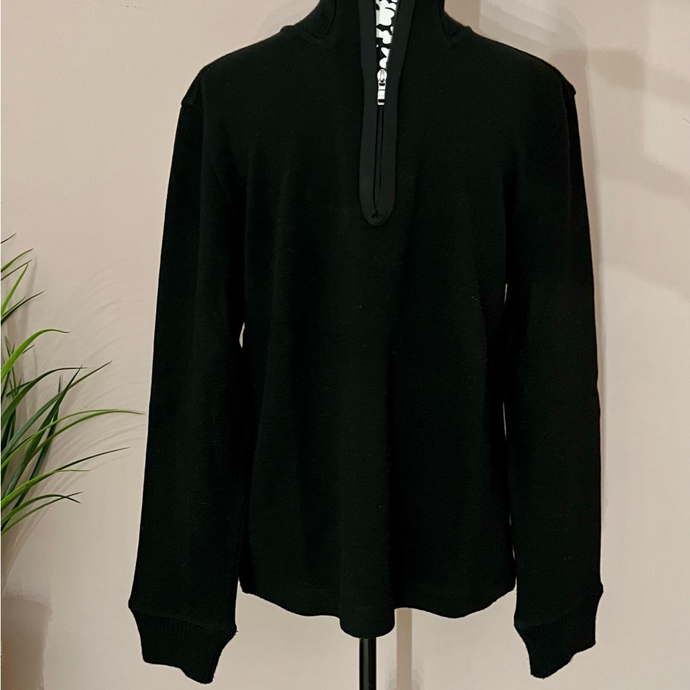 BOSS by HUGO BOSS Quarter Zip Black Sweater
